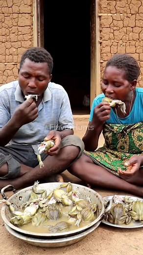 Family Meal in a Rural Village: Boiled Frog Feast.@FlavorHunts-ai | Asian Traditional Food