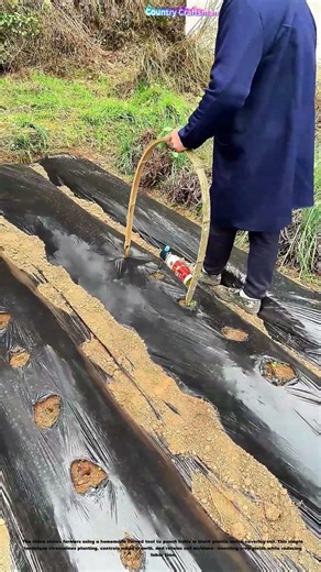 Piercing Perfection: How a Homemade Tool Simplifies Mulch Hole - Making for Farmers