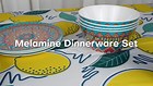 16 Piece Dinnerware Set Melamine Kitchen Dinner Sets Dessert Plates Bowls Cups  | eBay UK