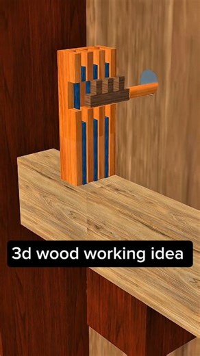 Creative Woodworking Ideas in Animation ✨ #3DWoodDesign #WoodCraft #DIYWoodwork #WoodAnimation #CarpentryIdeas | Wooden skills28