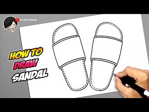 How to draw Sandal
