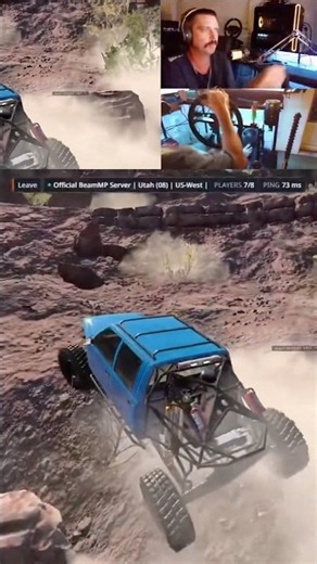 BeamNG rock crawling #beamng #simulator #rockcrawler #viral