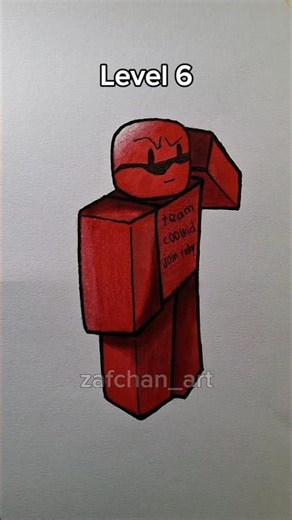 Drawing Roblox c00lkidd in Different Levels ✨️ #drawing #roblox #art #howtodraw #sketch #shorts