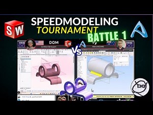 SolidWorks vs Alibre - CAD vs CAD Speedmodeling Tournament! Which is faster?