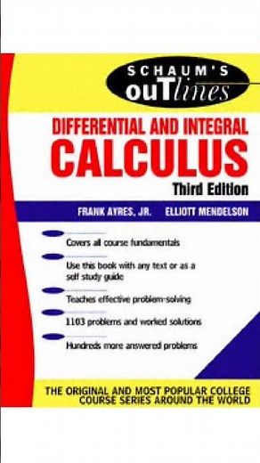 Differential and Integral Calculas | Schaum Outline #schaum #calculus