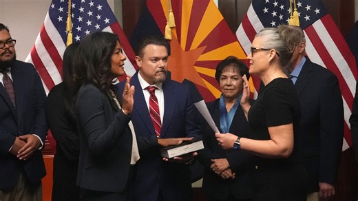 Judge Maria Elena Cruz is sworn in as Arizona's newest Supreme Court justice