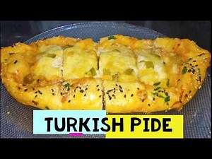 Turkish Pide Recipe without Oven | Traditional Turkish Pizza Pide | How To Make Turkish Pide
