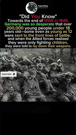 200,000 Child Soldiers: Germany’s Desperate Last Stand in 1945#ww2#history#shorts