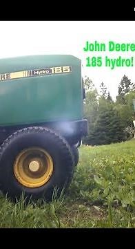 John deere 185 hydro review, cold start and drive!