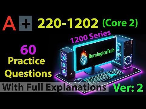CompTIA A+ (Certification Exam 220-1202) | 60 Questions with Explanations | Core 2