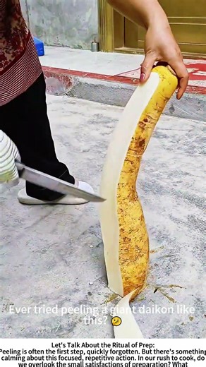 The Perfect Peel: Prepping a White Radish 🥬🔪