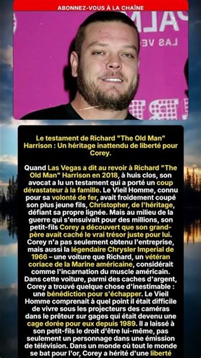 L'héritage inattendu du Vieil Homme