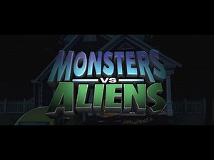 Combo Logos: Warner Bros Pictures/ Dreamworks Animation SKG - Monsters vs Aliens (2009).