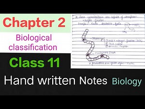 Class 11 biology chapter 2 Biological classification Complete Notes #Neet #biology