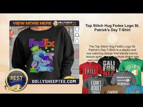 Top Stitch Hug Fedex Logo St. Patrick's Day T-Shirt