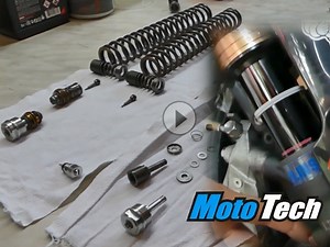 Motorrad Gabel: Umbau, Optimierung, Service - Fahrwerksumbau Tutorial by MotoTech