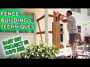 Fence building techniques for Beginners