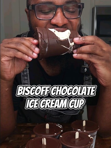 Biscoff Chocolate Ice Cream Cup Recipe (Viral)