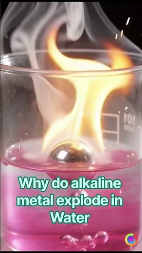 Why Do Alkaline Metal Explode In Water 💦 l #shorts #viral #trending #astronauts