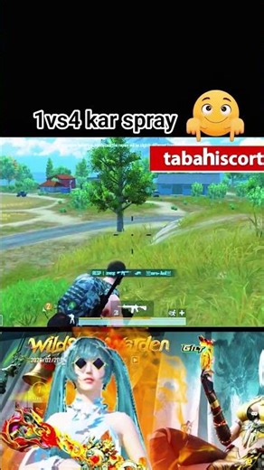 1vs4 kar spray 4.3 new game play #new #viral #video #TABAHISCORT #bgmi #pubg