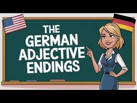 German Adjective Endings Explained | The Easy Version for Beginners (A1) 📚 Learn German easily