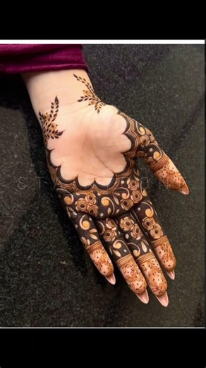 Easy Finger Mehndi Design for Beginners 💖 | Trending Henna #shorts