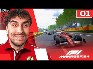 DÉBUT DE L'AVENTURE CHEZ FERRARI ! - Carrière Ferrari F1 Manager 24 #01