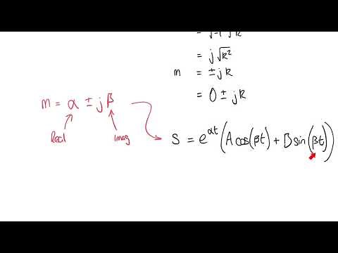 Second Order Differential Equation Example 1: Linear Motion