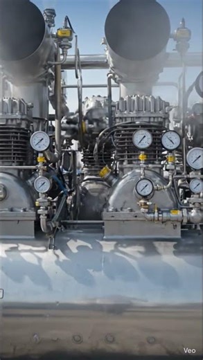 CNG Compressor Machine | High Pressure Gas Compression System #shurt #compressor #hydaulics