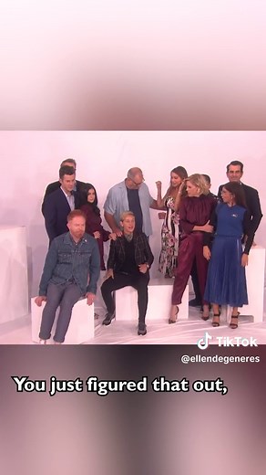 I scared the cast of #ModernFamily #theellenshow #scare