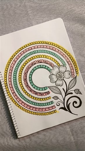 Day 27 - Easy Mandala Art Tutorial #mandala #mandalaart #easy #drawing #art #zentangle #zen