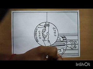 stop child marriage drawing / bal vivah drawing image /बाल विवाह पर चित्र