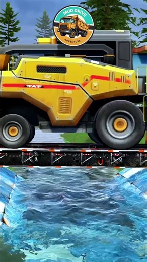 Too Heavy?! Truck Pulls a Giant Hauler Through Deep Water! 🚛💦 | MudRunner & BeamNG