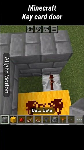 Minecraft Tutorial | security Key card door | #minecraft #redstone #minecraftredstone