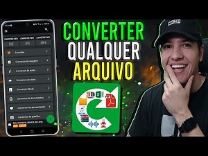 Como CONVERTER QUALQUER ARQUIVO pelo Celular - O melhor APLICATIVO