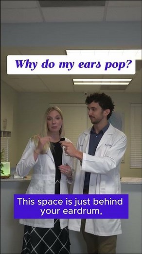 WHY DO MY EARS POP? Dr. Tricia explains! #ears #tinnitus #tinnitusawareness #audiology