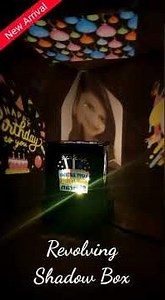 Revolving Shadow Box @Sublimation Printing@Led gift