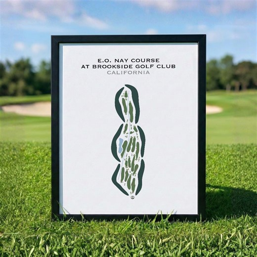 E.O. Nay Course at Brookside Golf Club, CA | Golf Course Map, Golf Map, Golfer Gift for Him, Scorecard Layout,golfer Gift,art Print Decor - Etsy