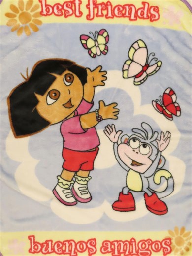 Vintage Dora the Explorer Plush Blanket - Etsy