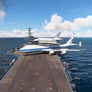 SR-72 Darkstar from an ANCIENT Aircraft Carrier Goes Vertical in Flight Simulator_ _airforce _navy | RAI official