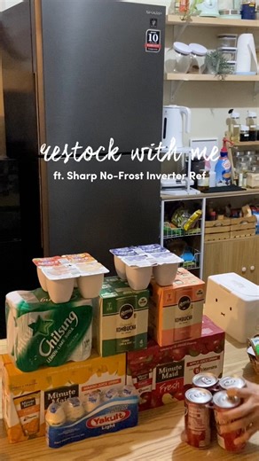 Watch Carissa Torres effortlessly restock her brand new Sharp refrigerator! (SJ-FTS13BVS-DS) From neatly organizing every shelf to keeping drinks perfectly chilled, this upgrade is a total game changer. #SharpPhilippines #SharpBeOriginal | Sharp Philippines
