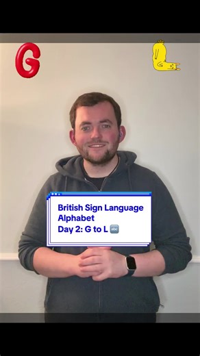 Today’s British Sign Language sign? Today’s sign is: #Alphabet #GtoL ! I share a new BSL sign every day – perfect for beginners, learners, and sign lovers! 🔍 P.S. I’m from the South of the UK, so some signs might be regional! Let’s celebrate language and inclusion together #BritishSignLanguage