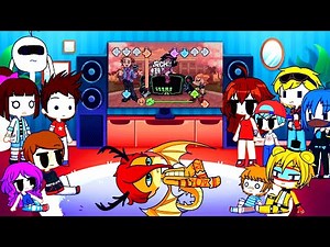 Fandoms react to FNF Song Pack Update | Gacha Life 2