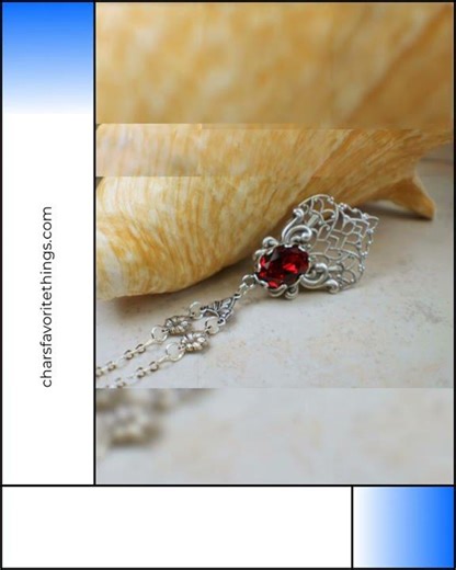 Red Swarovski Crystal Necklace