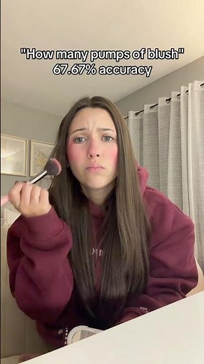 How many pumps of blush?