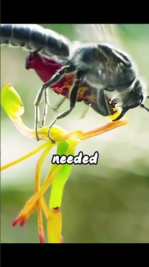 The Flower That Tricks Wasps Into Mating 😳🌸 (Nature’s Wildest Scam) #wildlife#nature #survival