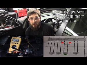 2008 Volkswagen Passat - Power Seat Back Adjustment Motor Inoperative