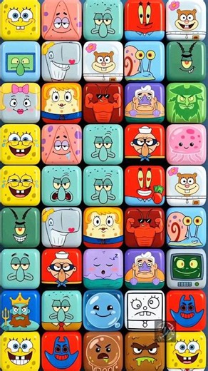 SpongeBob Cube Animation 😍 AI Loop #shorts