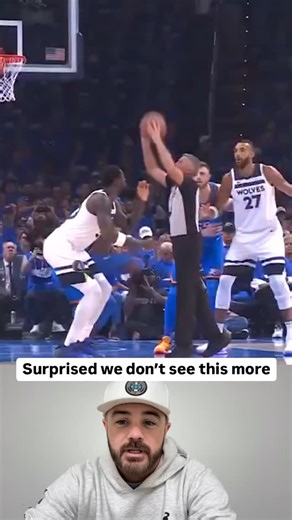 SGA whacked Scott Foster in the nose #nba #basketball #playoffs #sga #okcthunder #referee #jumpball | Jomboy Media