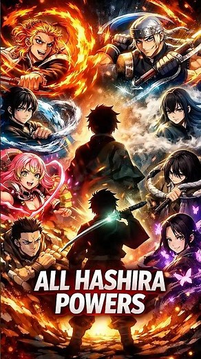 Hashira Power Levels Explained | Demon Slayer #anime #shortvideo #shortsfeed